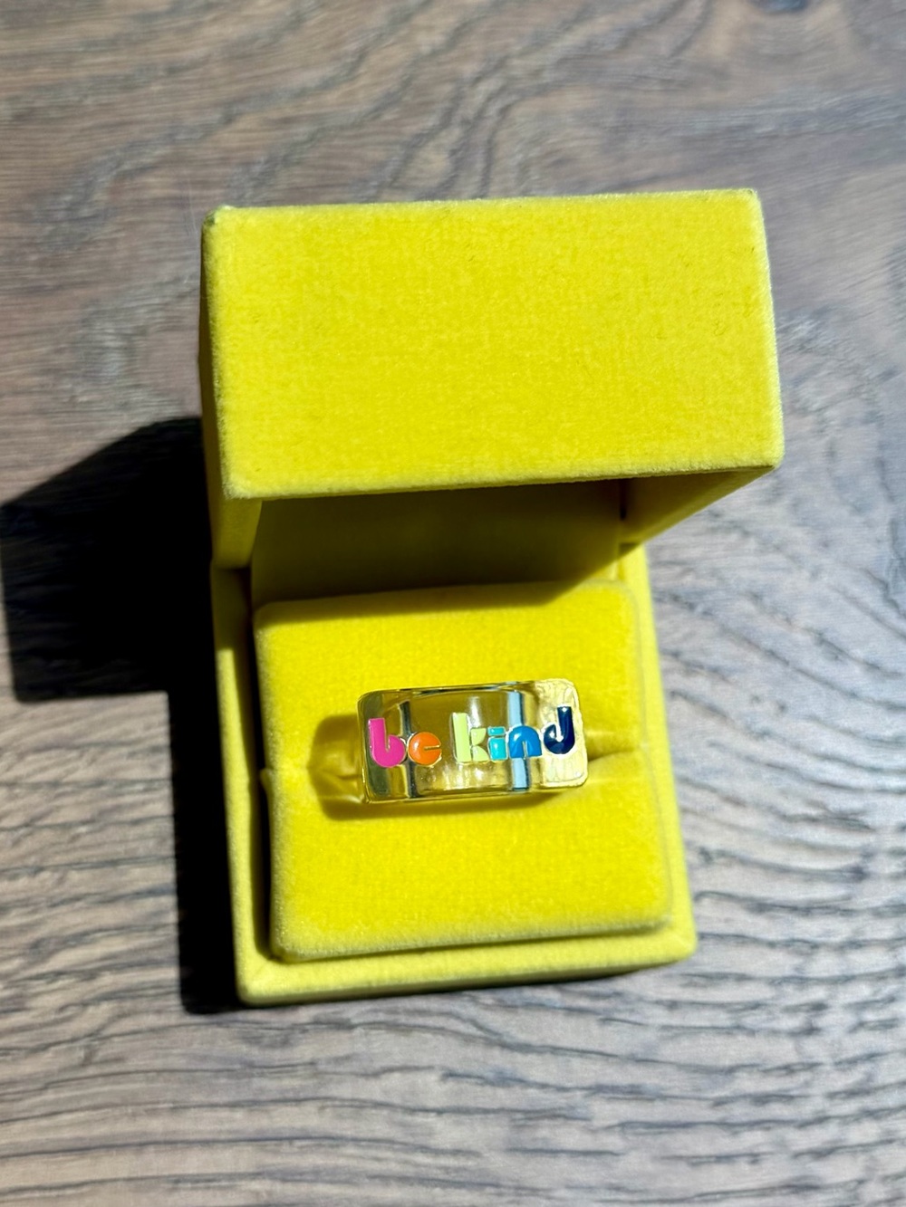 Kurt Geiger London | Be Kind Clear Statement Ring Multicolor + Box